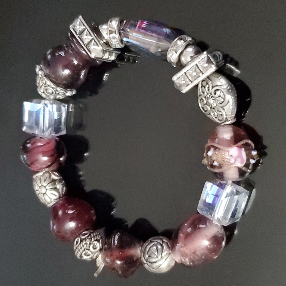 Gem Stone Beaded Bracelt